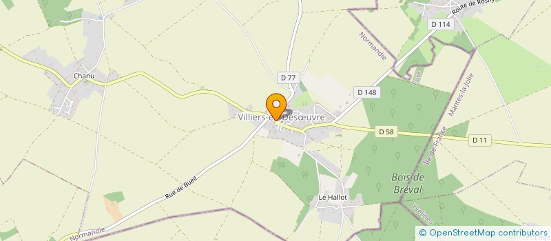 localisation de l'entreprise MADAME SYLVIE HERY  VILLIERS-EN-DESUVRE