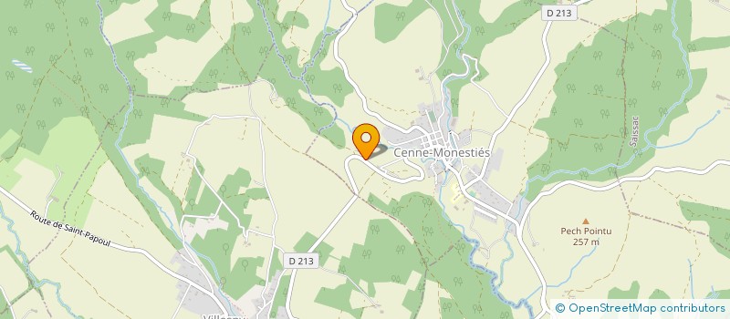 localisation de l'entreprise MADAME SYLVIE HEULINE à CENNE-MONESTIES