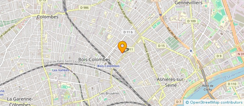 localisation de l'entreprise MADAME SYLVIE HEUZE à BOIS-COLOMBES