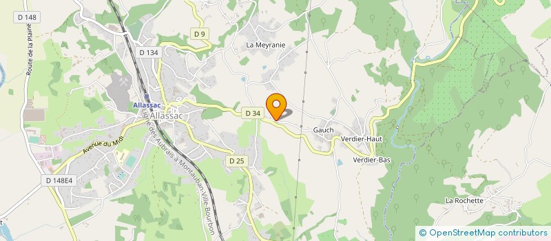 localisation de l'entreprise MADAME SYLVIE HILAIRE à ALLASSAC