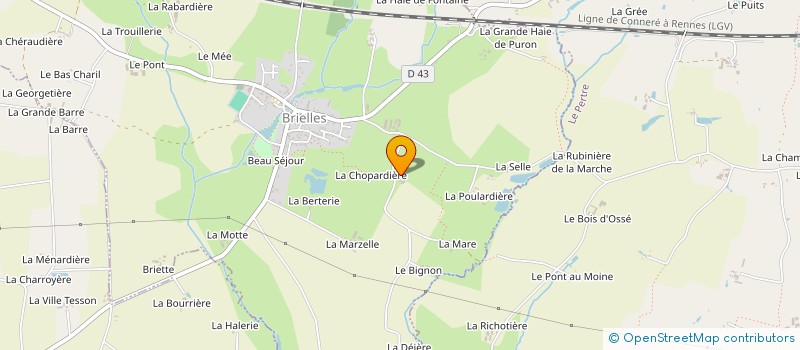 localisation de l'entreprise MADAME SYLVIE HOCDEE à BRIELLES