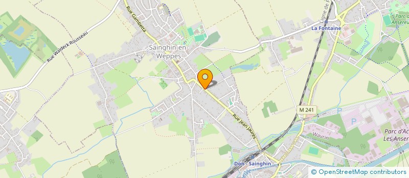 localisation de l'entreprise MADAME SYLVIE HOCQ  SAINGHIN-EN-WEPPES