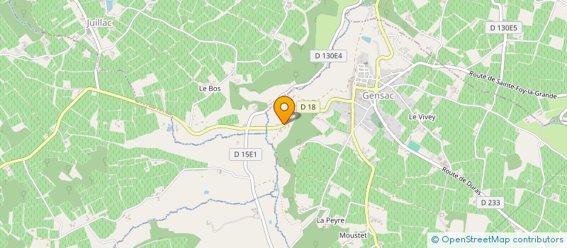 localisation de l'entreprise MADAME SYLVIE HOFFER  GENSAC