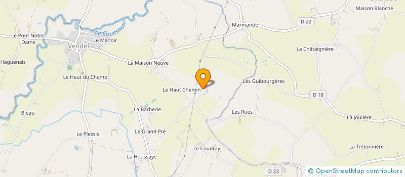 localisation de l'entreprise MADAME SYLVIE HOUDUSSE  RIVES-DU-COUESNON