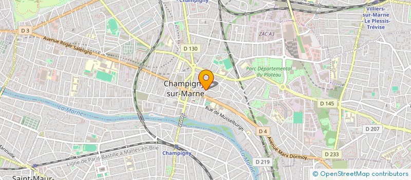 localisation de l'entreprise MADAME SYLVIE HOUITTE à CHAMPIGNY-SUR-MARNE
