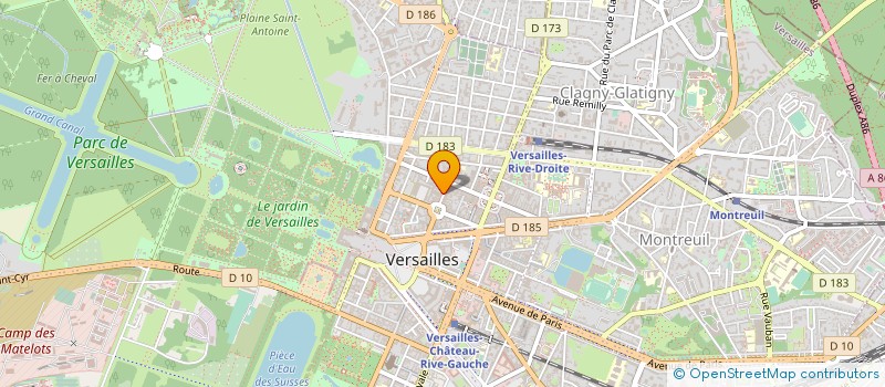 localisation de l'entreprise MADAME SYLVIE HUBER à VERSAILLES