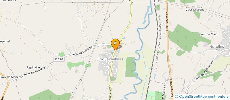 localisation de l'entreprise MADAME SYLVIE HUE  COQUAINVILLIERS