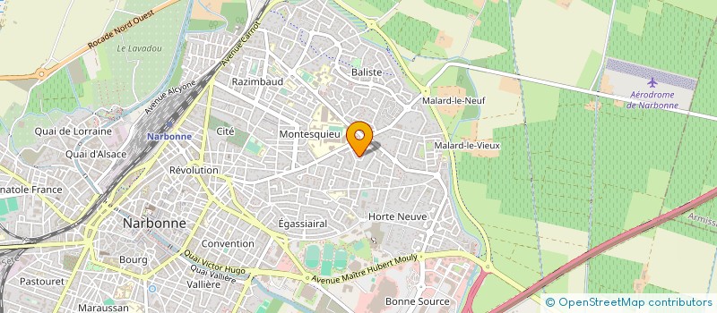 localisation de l'entreprise MADAME SYLVIE HUERTAS  NARBONNE