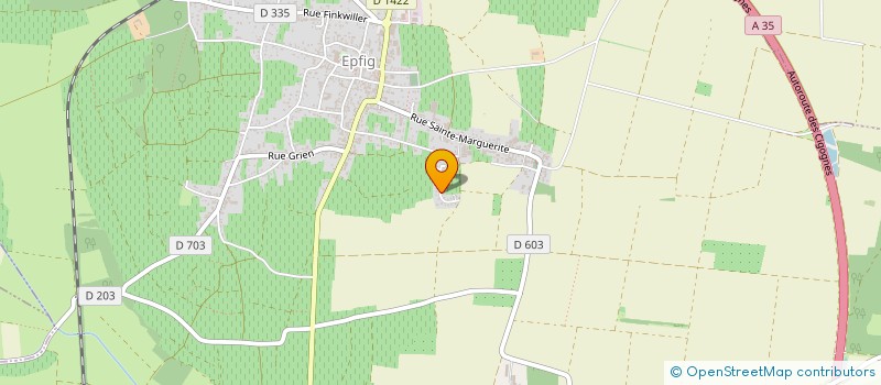 localisation de l'entreprise MADAME SYLVIE HURLIMANN  EPFIG