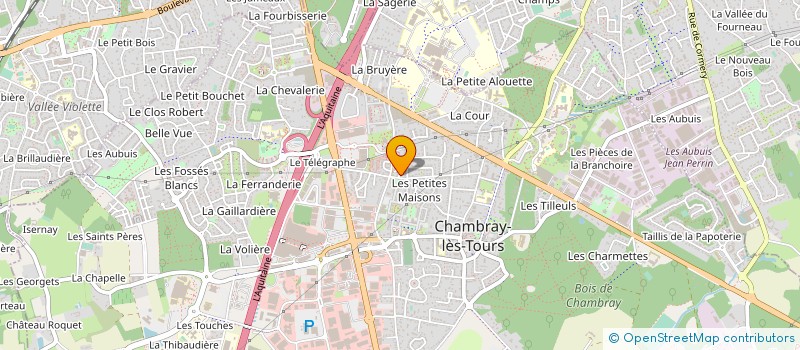 localisation de l'entreprise MADAME SYLVIE HUSSENET  CHAMBRAY-LES-TOURS