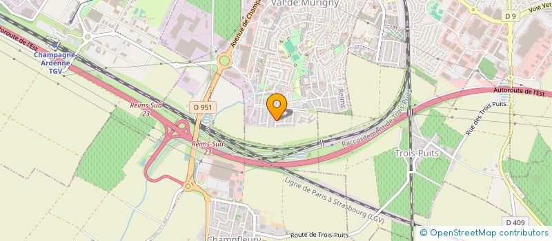 localisation de l'entreprise MADAME SYLVIE HUSSON  REIMS