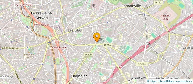 localisation de l'entreprise MADAME SYLVIE ITOUA à BAGNOLET
