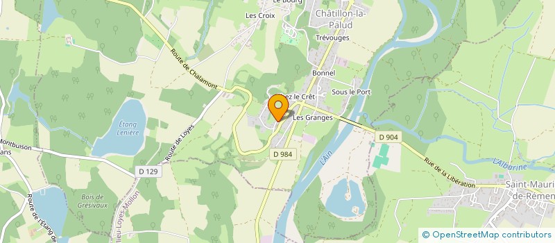 localisation de l'entreprise MADAME SYLVIE JACOB à CHATILLON-LA-PALUD