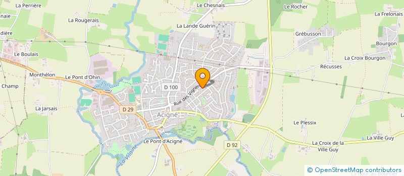 localisation de l'entreprise MADAME SYLVIE JACQUELINE  ACIGNE