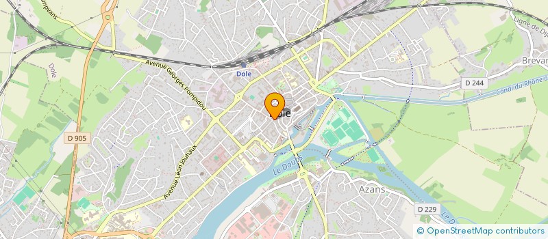 localisation de l'entreprise MADAME SYLVIE JACQUEMARD  DOLE