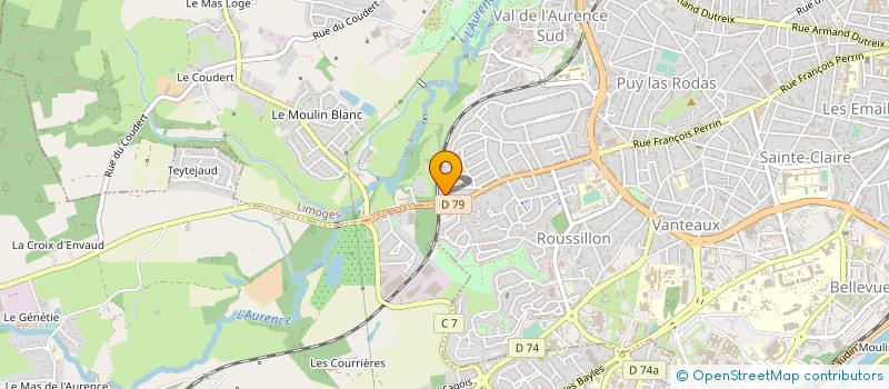 localisation de l'entreprise MADAME SYLVIE JAMES à LIMOGES