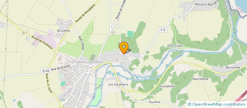 localisation de l'entreprise MADAME SYLVIE JANEZ  CHATEAU-LANDON