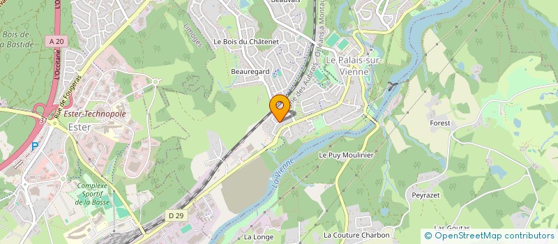 localisation de l'entreprise MADAME SYLVIE JAONOSY  LE PALAIS-SUR-VIENNE