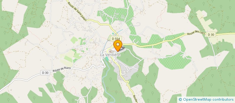 localisation de l'entreprise MADAME SYLVIE JAUSSAUD  LA VERDIERE