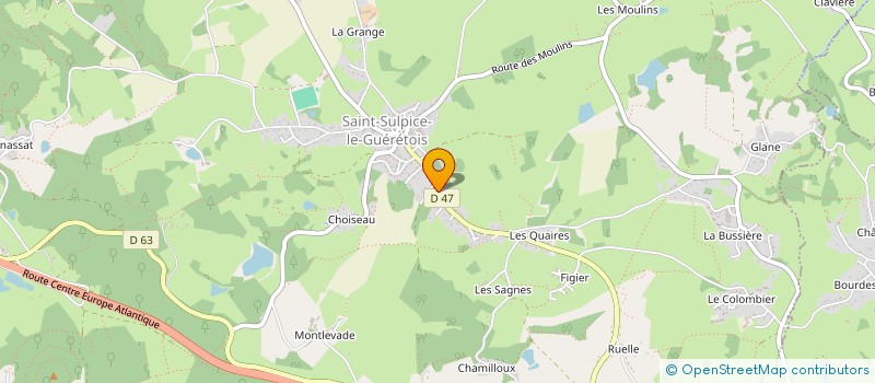 localisation de l'entreprise MADAME SYLVIE JEAMOT à SAINT-SULPICE-LE-GUERETOIS