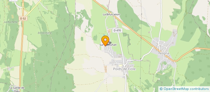 localisation de l'entreprise MADAME SYLVIE JEANNERET  POIDS-DE-FIOLE