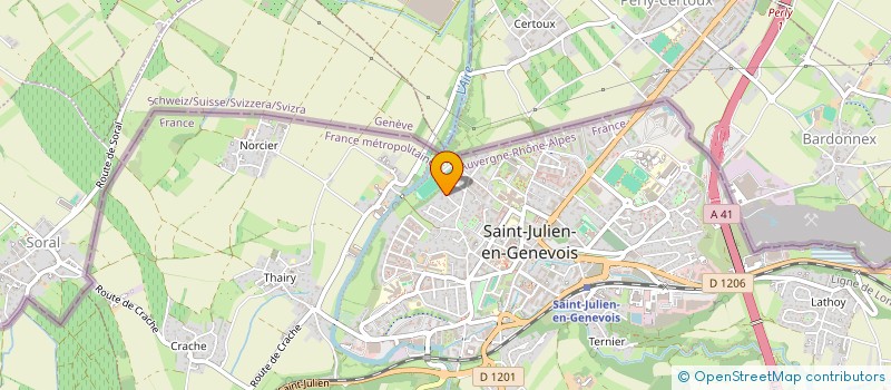 localisation de l'entreprise MADAME SYLVIE JEROME  SAINT-JULIEN-EN-GENEVOIS