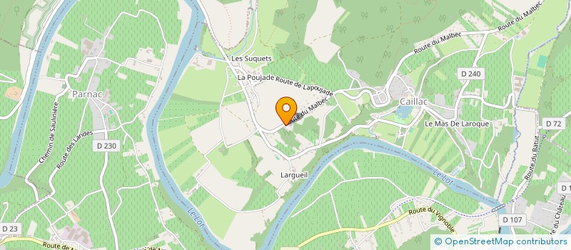 localisation de l'entreprise MADAME SYLVIE JOANNELLE  CAILLAC