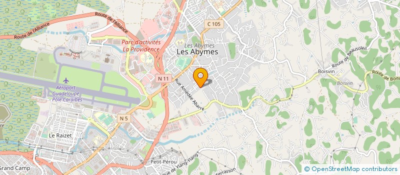 localisation de l'entreprise MADAME SYLVIE JOHN-LEWIS à LES ABYMES