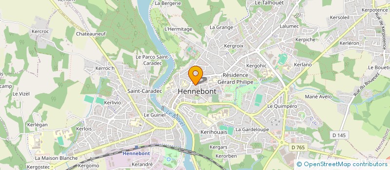 localisation de l'entreprise MADAME SYLVIE JOURDAIN  HENNEBONT