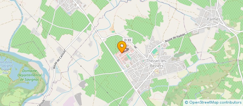 localisation de l'entreprise MADAME SYLVIE JOURDAN  THEZAN-LES-BEZIERS
