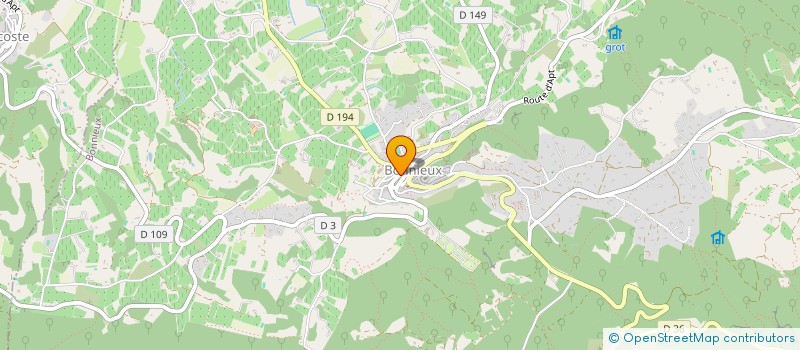 localisation de l'entreprise MADAME SYLVIE JOVIGNOT  BONNIEUX
