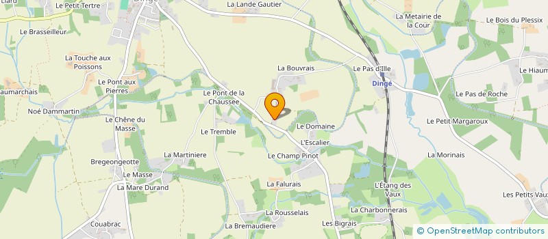 localisation de l'entreprise MADAME SYLVIE JUBAULT  DINGE