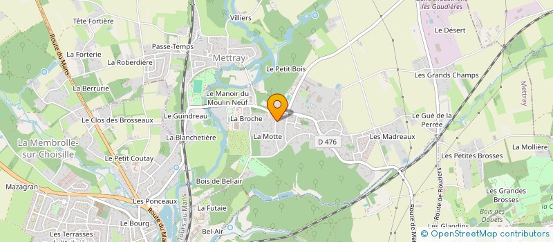 localisation de l'entreprise MADAME SYLVIE JUBLIN  METTRAY