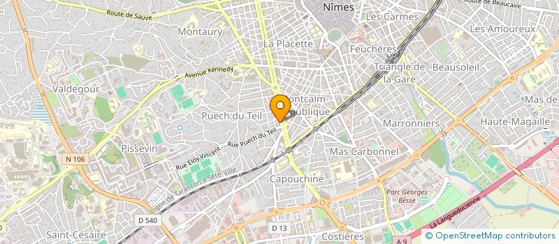 localisation de l'entreprise MADAME SYLVIE JULIEN  NIMES