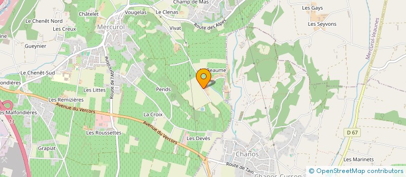 localisation de l'entreprise MADAME SYLVIE JUNIQUE  MERCUROL-VEAUNES