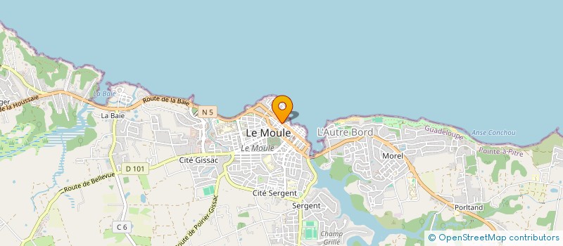 localisation de l'entreprise MADAME SYLVIE KANTAPAREDDY à LE MOULE