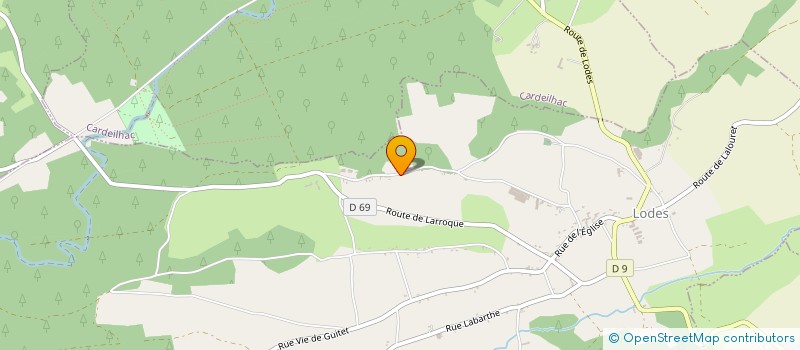 localisation de l'entreprise MADAME SYLVIE KARAMANIDES  LODES