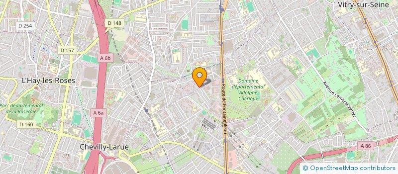 localisation de l'entreprise MADAME SYLVIE KIMBEMBA KIMANENE  L'HAY-LES-ROSES