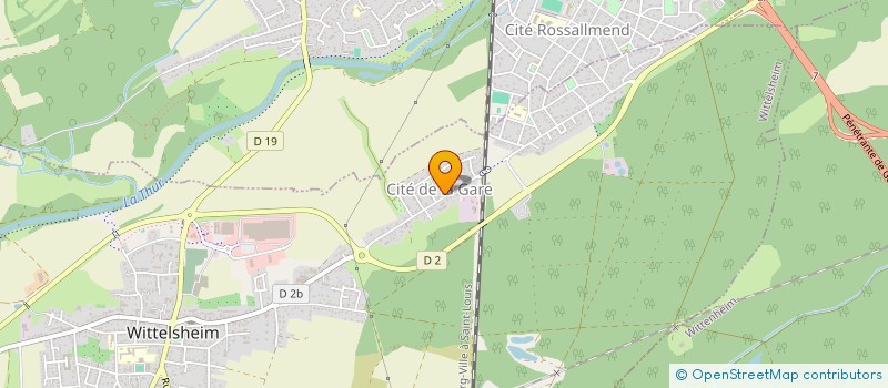 localisation de l'entreprise MADAME SYLVIE KNITTEL  WITTELSHEIM