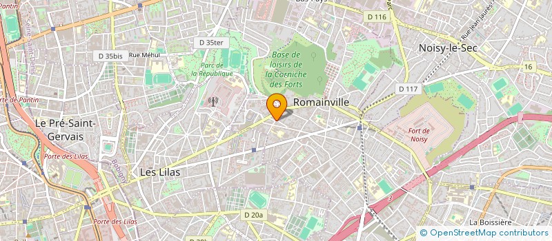 localisation de l'entreprise MADAME SYLVIE KOHN à ROMAINVILLE