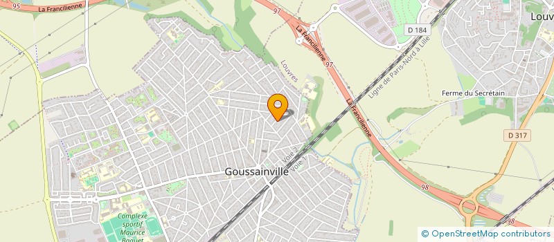 localisation de l'entreprise MADAME SYLVIE KOMURCU  GOUSSAINVILLE