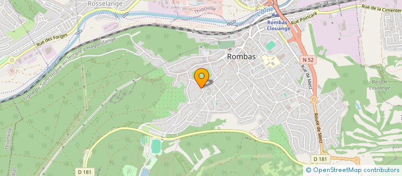 localisation de l'entreprise MADAME SYLVIE KOWALIK  ROMBAS