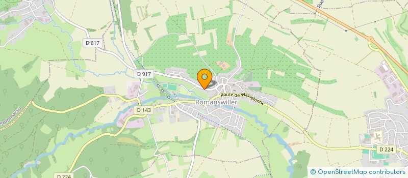 localisation de l'entreprise MADAME SYLVIE KUNTZ  ROMANSWILLER