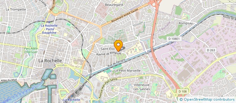 localisation de l'entreprise MADAME SYLVIE KUNTZ  LA ROCHELLE