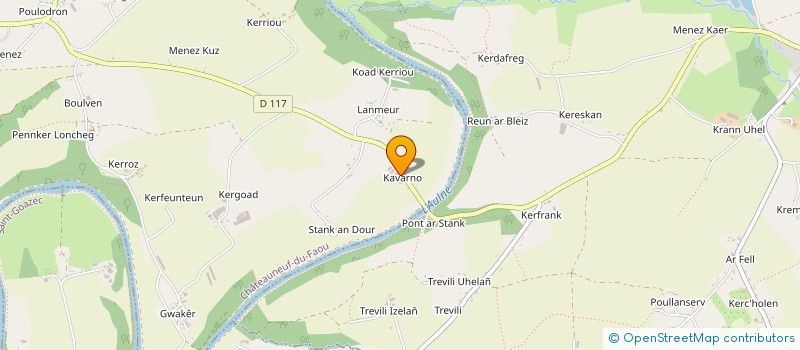 localisation de l'entreprise MADAME SYLVIE L HARIDON à CHATEAUNEUF-DU-FAOU
