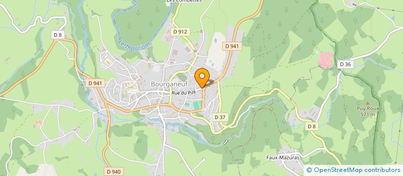 localisation de l'entreprise MADAME SYLVIE LABARRE  BOURGANEUF