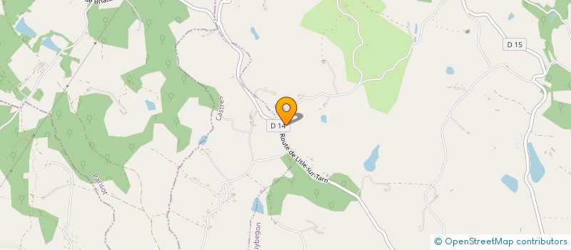 localisation de l'entreprise MADAME SYLVIE LABESSEDE  PUYBEGON