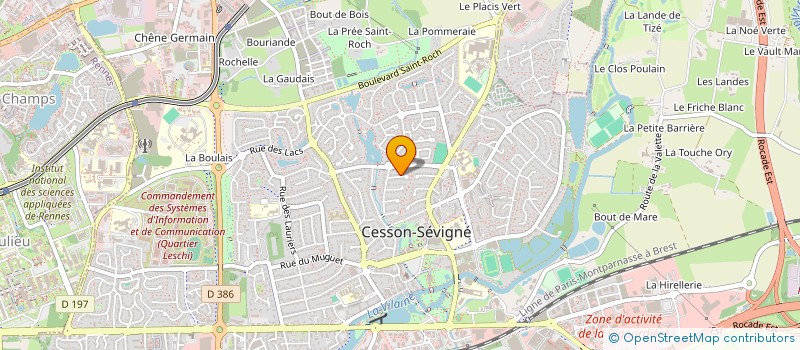 localisation de l'entreprise MADAME SYLVIE LACAUD  CESSON-SEVIGNE