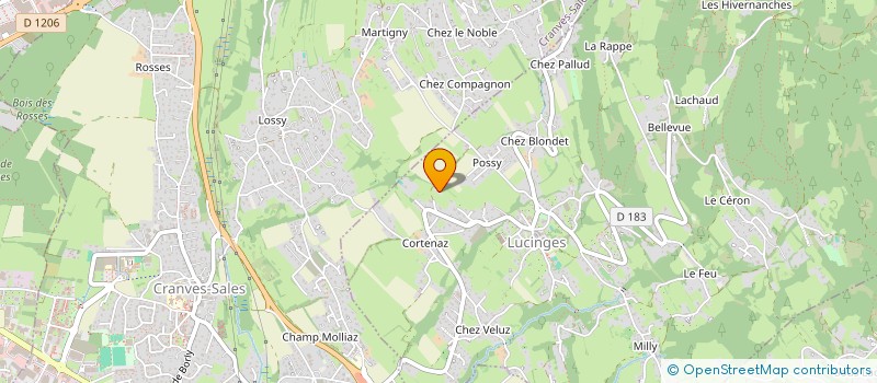 localisation de l'entreprise MADAME SYLVIE LACHERY  LUCINGES