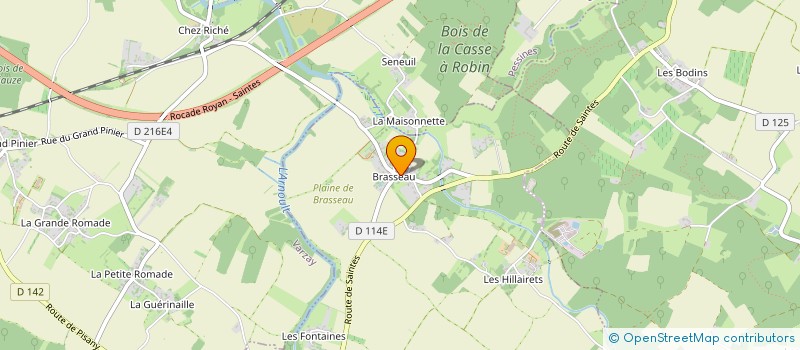 localisation de l'entreprise MADAME SYLVIE LACOURRIERE  SAINTES